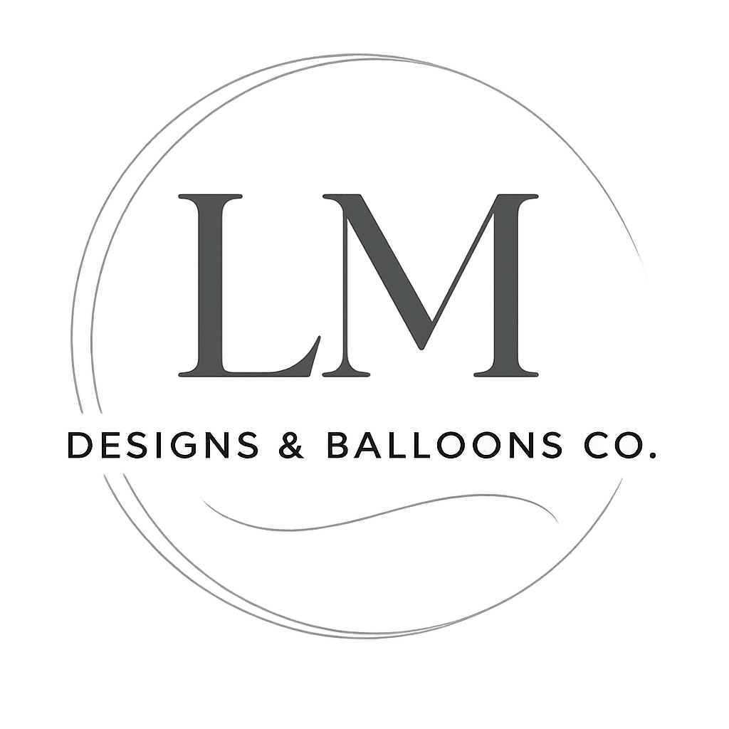 LM Designs & Balloons Co. logo